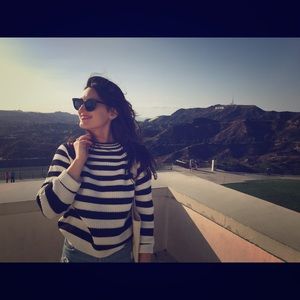 Black and White Striped Sweater